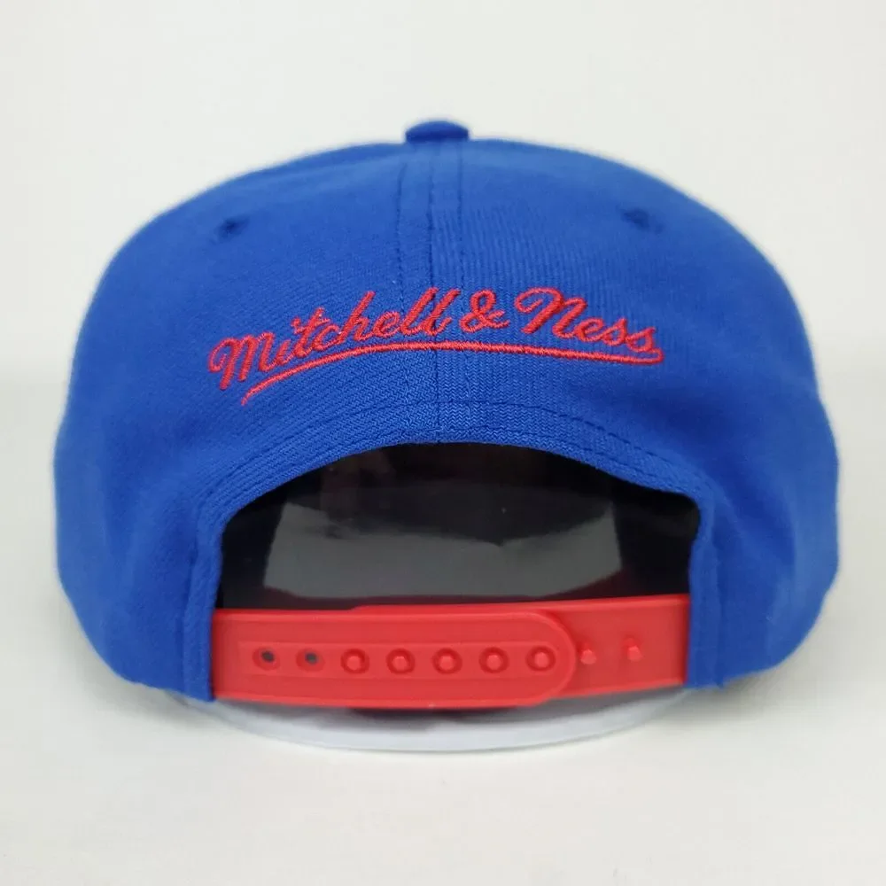 NY Rangers Mitchell & Ness NHL Snapback Hat Cap 3D‎ Script Logo Blue NWT